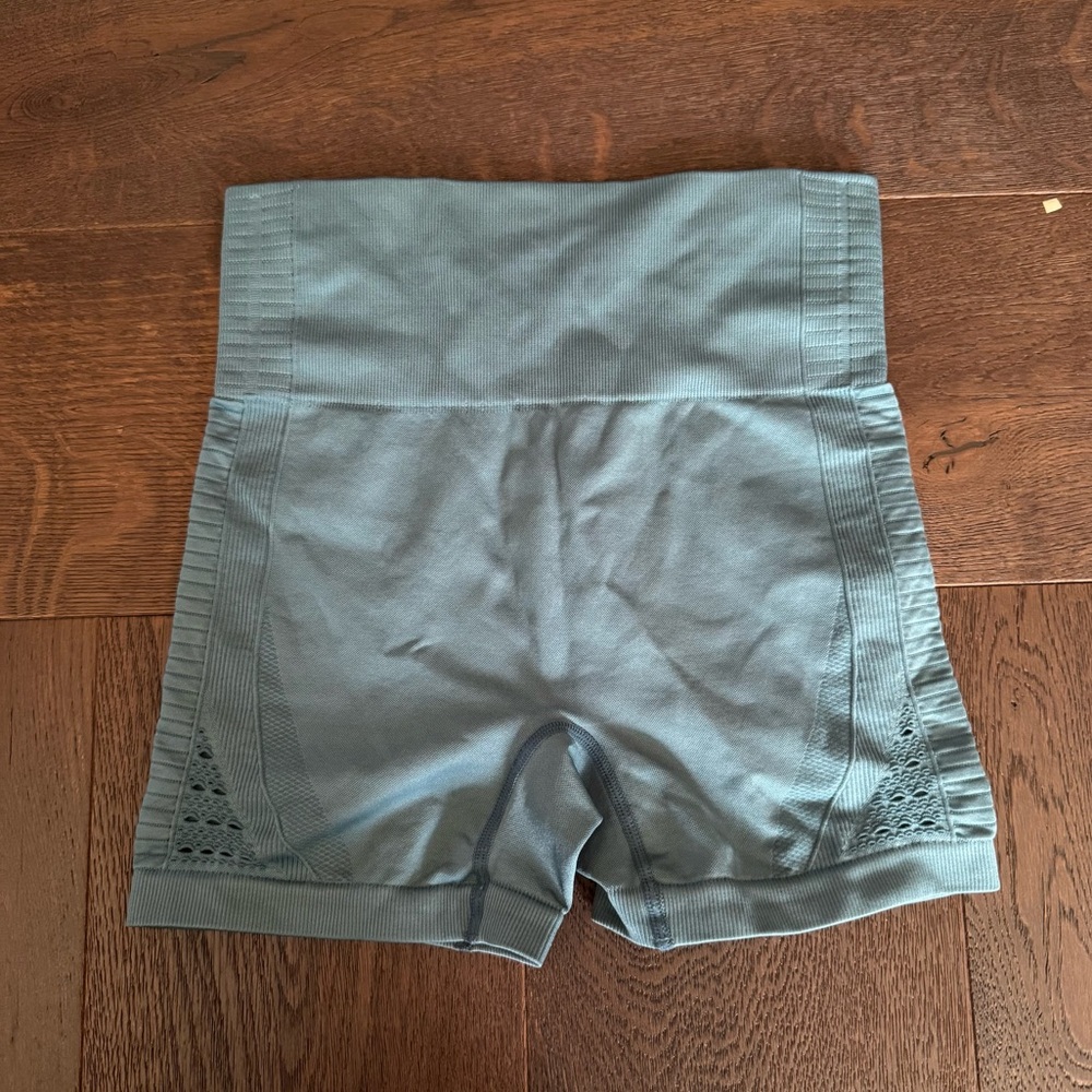 Blue Grey Gym Workout Shorts Size S